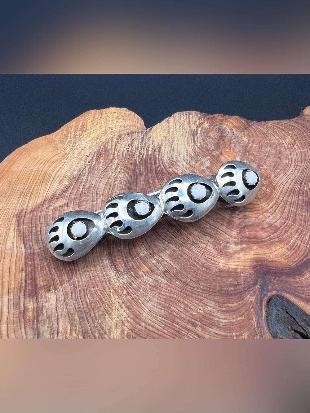 Native American Bear Paw Barrette
